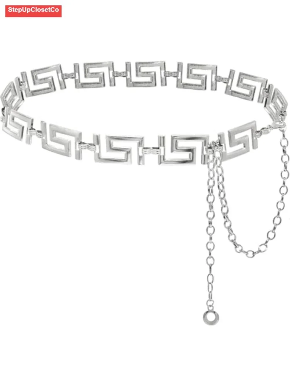 Women's Waist Chain Metal Belly Belt Adjustable Dress Belt
